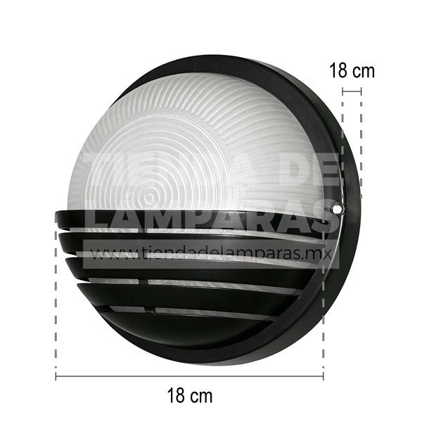 Media Luna | Luminaria de Pared para Exteriores.