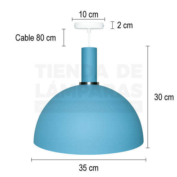MED Azul | Lámpara Colgante.