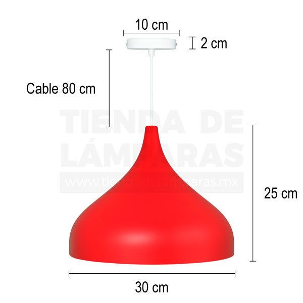 Kiss Roja | Lámpara Colgante.