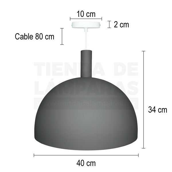 MED Gris | Lámpara Colgante.