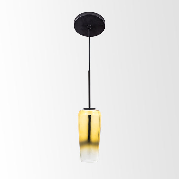 Flautín de Vidrio con Degradado (Dorado) - Lámpara Colgante