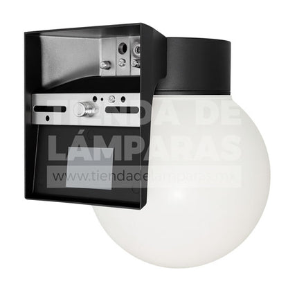 Esfera Negra | Luminaria de Pared para Exteriores