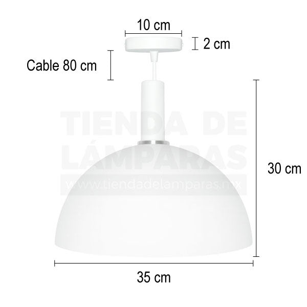 MED Blanca | Lámpara Colgante.