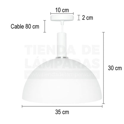 MED Blanca | Lámpara Colgante.
