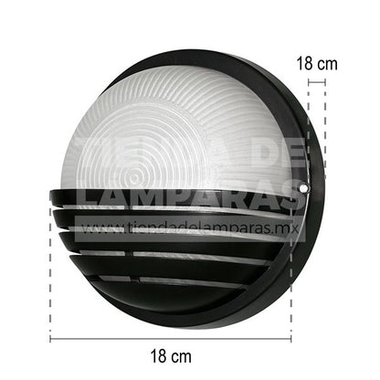 Media Luna | Luminaria de Pared para Exteriores.