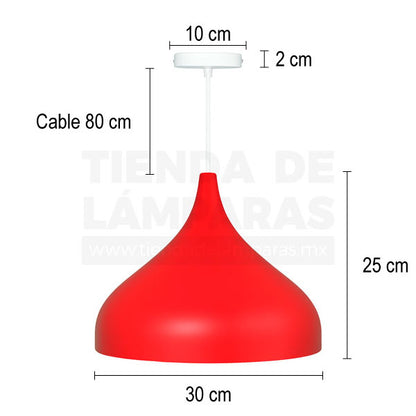 Kiss Roja | Lámpara Colgante.