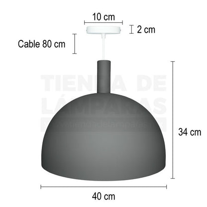 MED Gris | Lámpara Colgante.