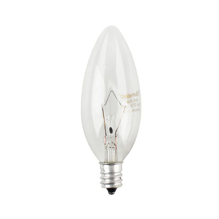 Foco Vela 40W Incandescente E12 2700K (Luz Cálida).