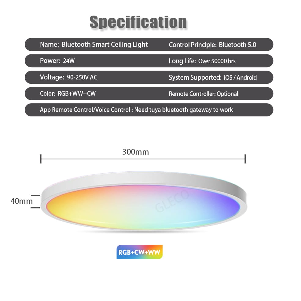 Plafón RGB (Luz Cálida y Luz Fría) - Lámpara de Techo